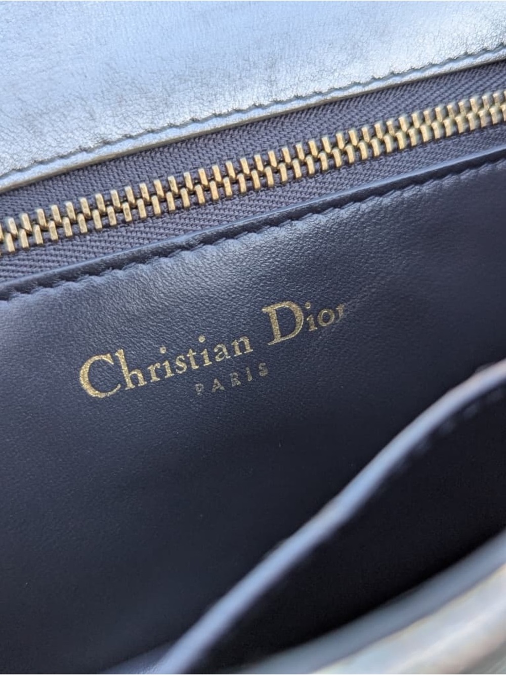 Dior Diorama Crackled Leather Flap Bag - Picture 8 of 9